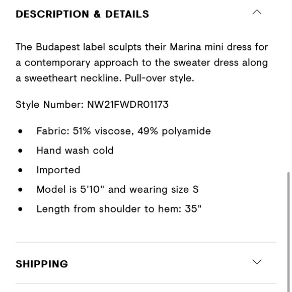 Nanushka Marina Beige Rib Knit Sweetheart Neck Long Sleeve Mini Dress Size M - Picture 12 of 14